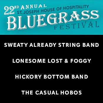 St. Joseph House of Hospitality Bluegrass Festival poster