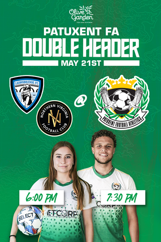 PFA Doubleheader | Northern Virginia FC @ Patuxent FA USL W (TBD) | Lionsbridge FC @ Patuxent FA  USL 2