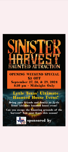 Sinister harvest haunted attraction  image