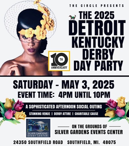 2025 Detroit Kentucky Derby Day Party poster