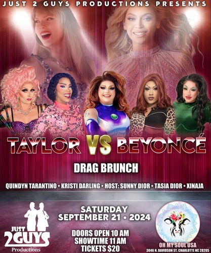 Taylor VS Beyoncé Drag Brunch poster