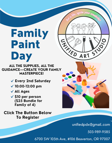 Family & Friends Paint Day poster