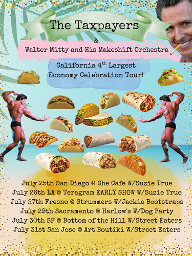 THE TAXPAYERS,   WALTER MITTY AND HIS MAKESHIFT ORCHESTRA , STREET EATERS poster
