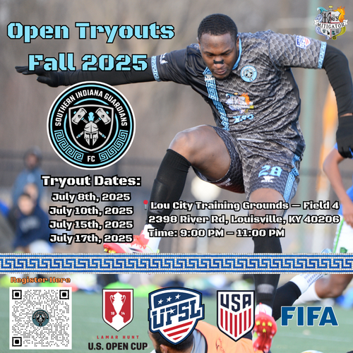 Fall 2025 Open Tryout - Southern Indiana Guardians FC (SIGFC) 