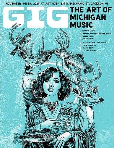 GIG - The Art of Michigan Music 2024 poster