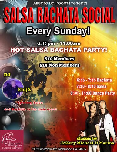 Salsa Bachata Lesson and Party poster