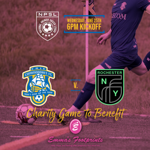 (NPSL) Erie Commodores FC v. RNY FC // Charity Game to Benefit Emma's Footprints