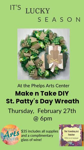 SHAMROCK WREATH WORKSHOP poster