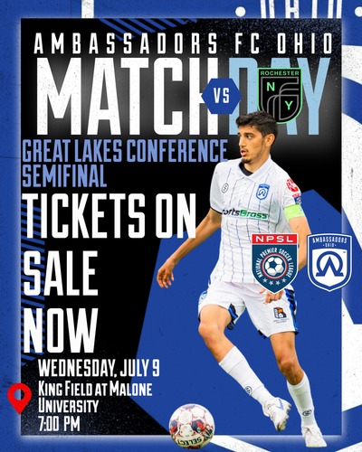Ambassadors FC Ohio vs. RNY FC NPSL Playoff Semifinal