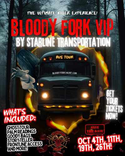 Bloody Fork VIP by Starline Transportation poster