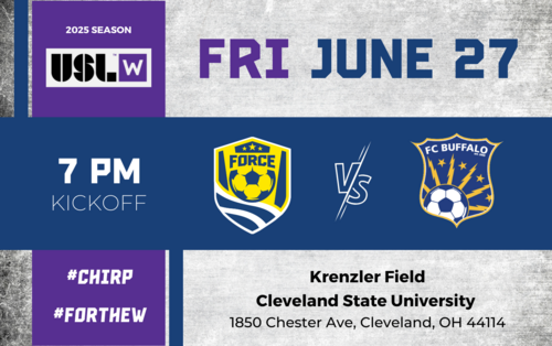 Cleveland Force SC vs FC Buffalo (W League 6/27/25)