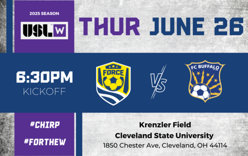 Cleveland Force SC vs FC Buffalo (W League 6/26/25)