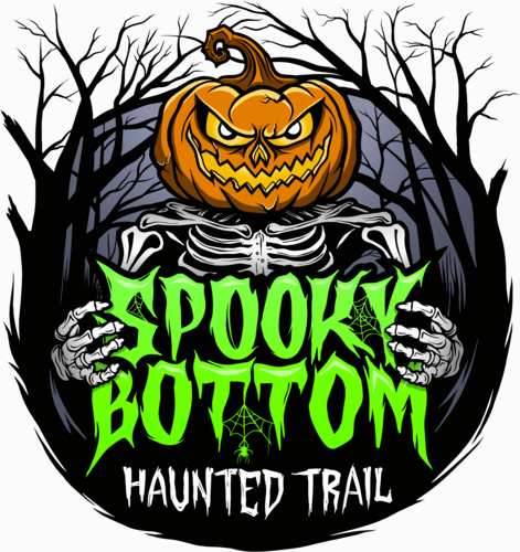 Experience the spine-chilling Spooky Bottom Haunted Trail! poster