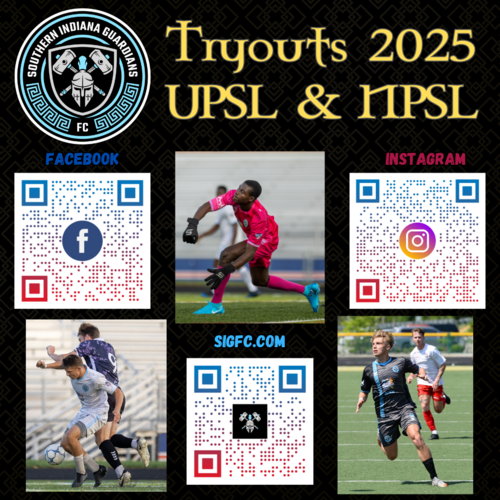 Spring 2025 UPSL/NPSL Tryout - Southern Indiana Guardians FC (SIGFC) poster