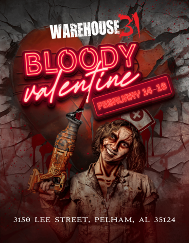 Bloody Valentine at Warehouse31 poster