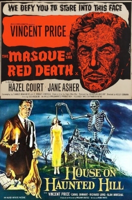 Vincent Price Double Feature! House on Haunted Hill (1959) & The Masque of the Red Death (1964) poster