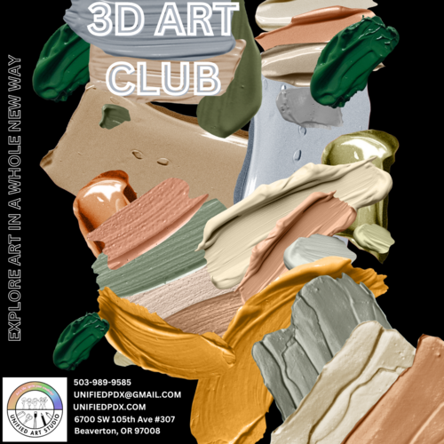 3D Art Club poster