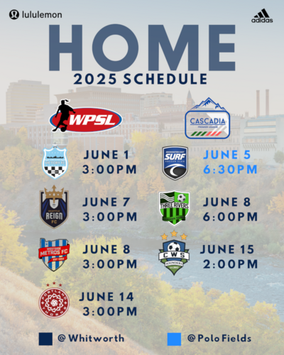 Spokane SC Shadow vs Seattle Reign (WPSL) poster