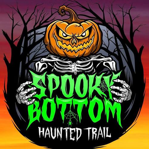 Experience the spine-chilling Spooky Bottom Haunted Trail! poster